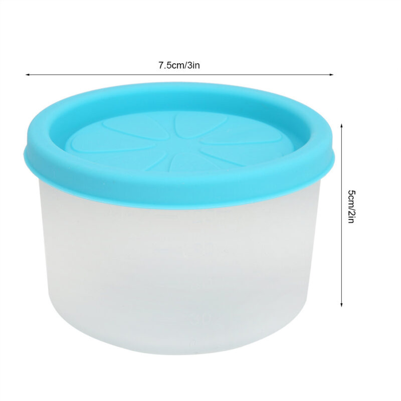 4Pcs/Set Silicone Juice Food Storage Cup Box Containers for Baby Infant Children (120ml) - Image 6